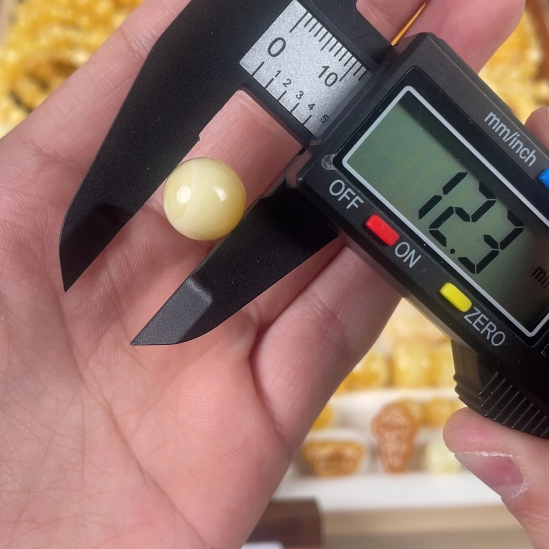 蜜蜡裸石未镶嵌A****洲直径12+打孔不退换