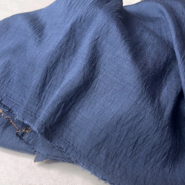 天丝（莱赛尔纤维）藏蓝麻棉2.5米