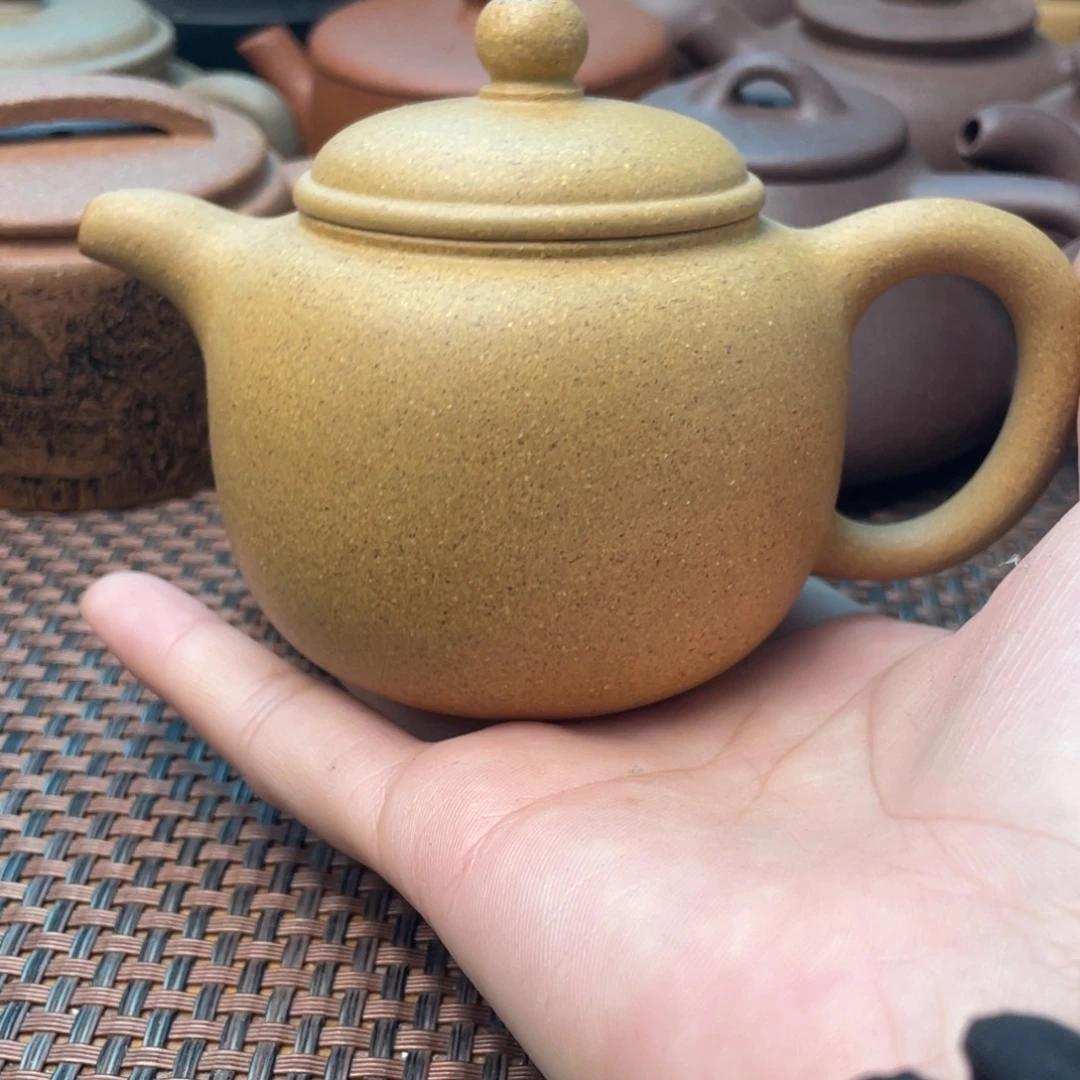 茶壶紫砂黄金段半手工