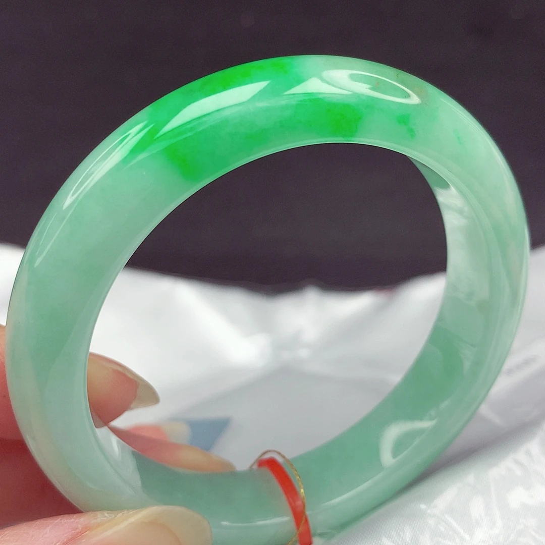 翡翠未镶嵌手镯5253圈903