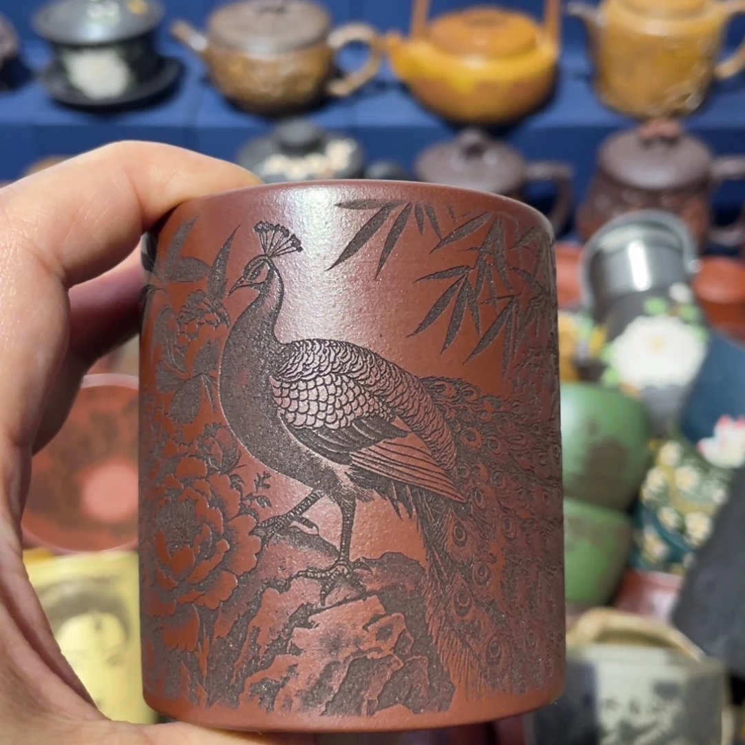 原矿紫砂手工主人杯