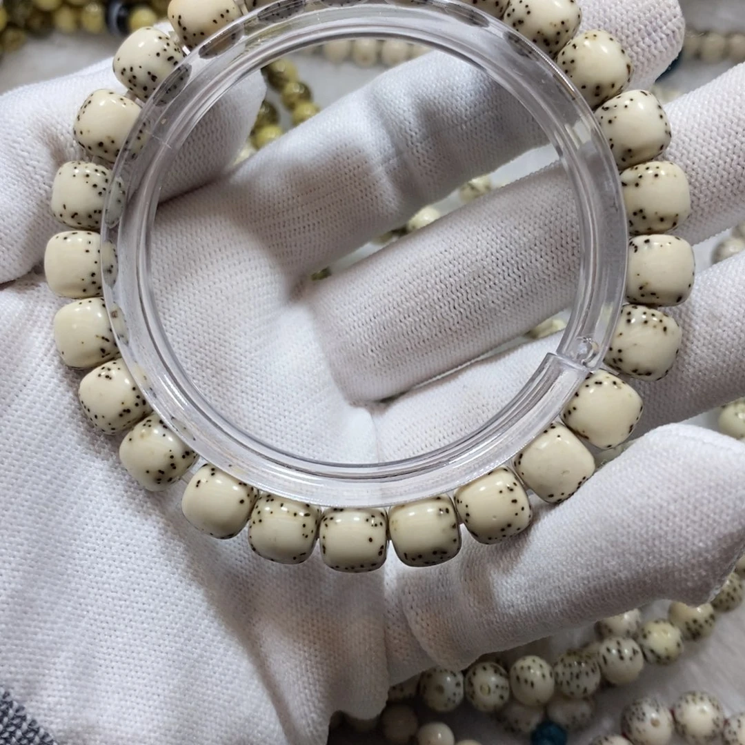 星月菩提手串石玉河豚98