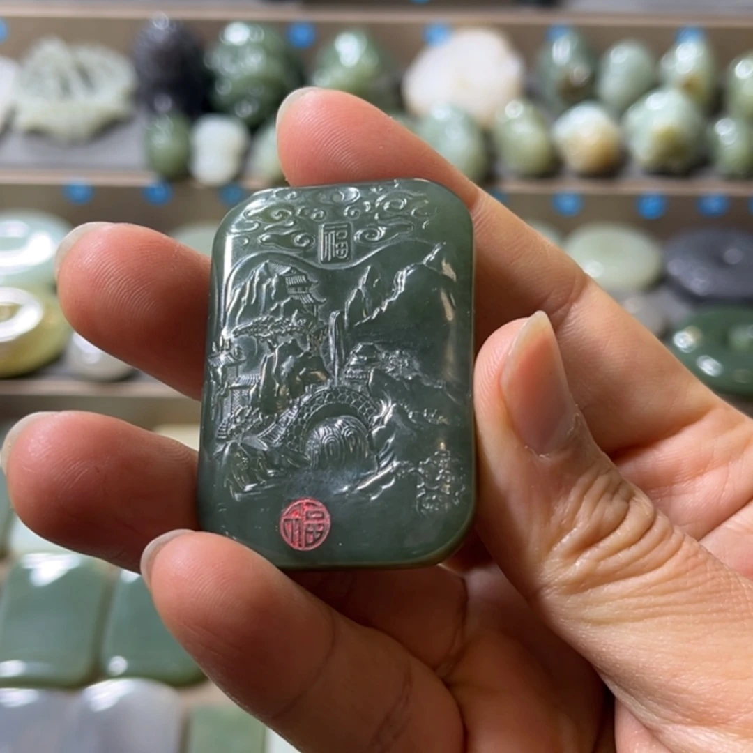 和田玉未镶嵌颈饰