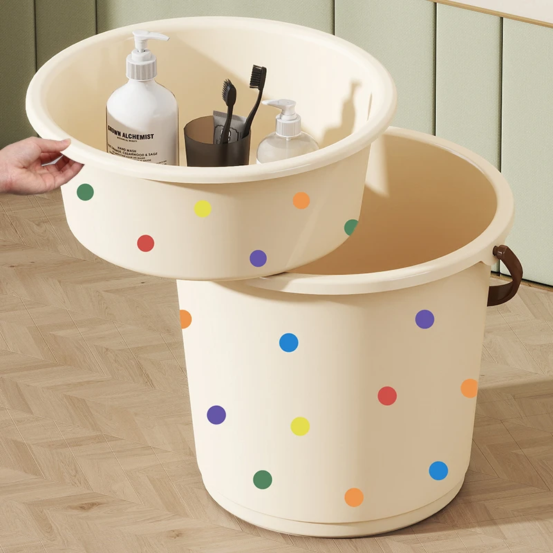 手提水桶脸盆加厚塑料家用超大容量拖把一体学生宿舍洗衣桶储水桶