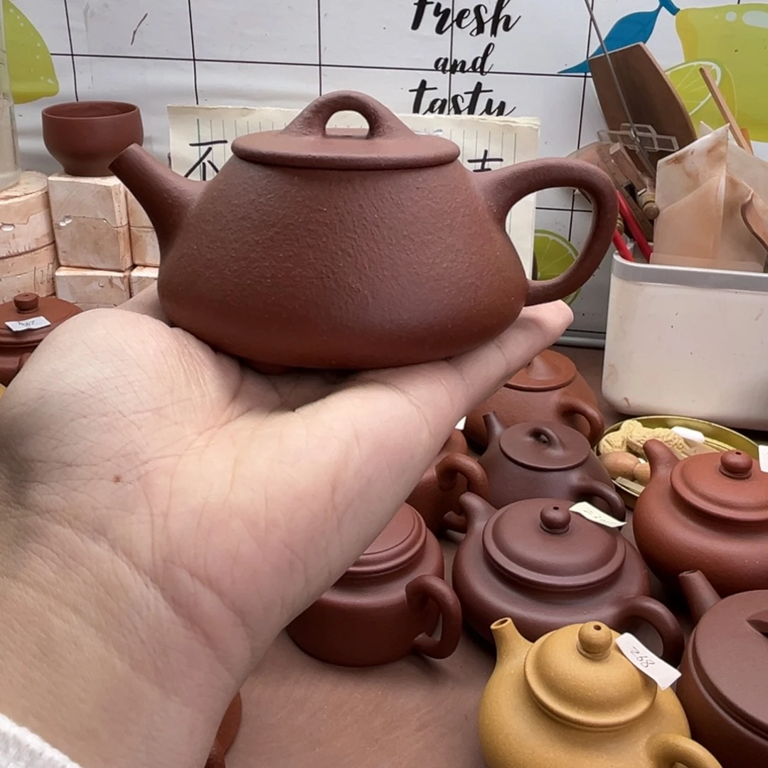 紫砂茶壶平盖石瓢