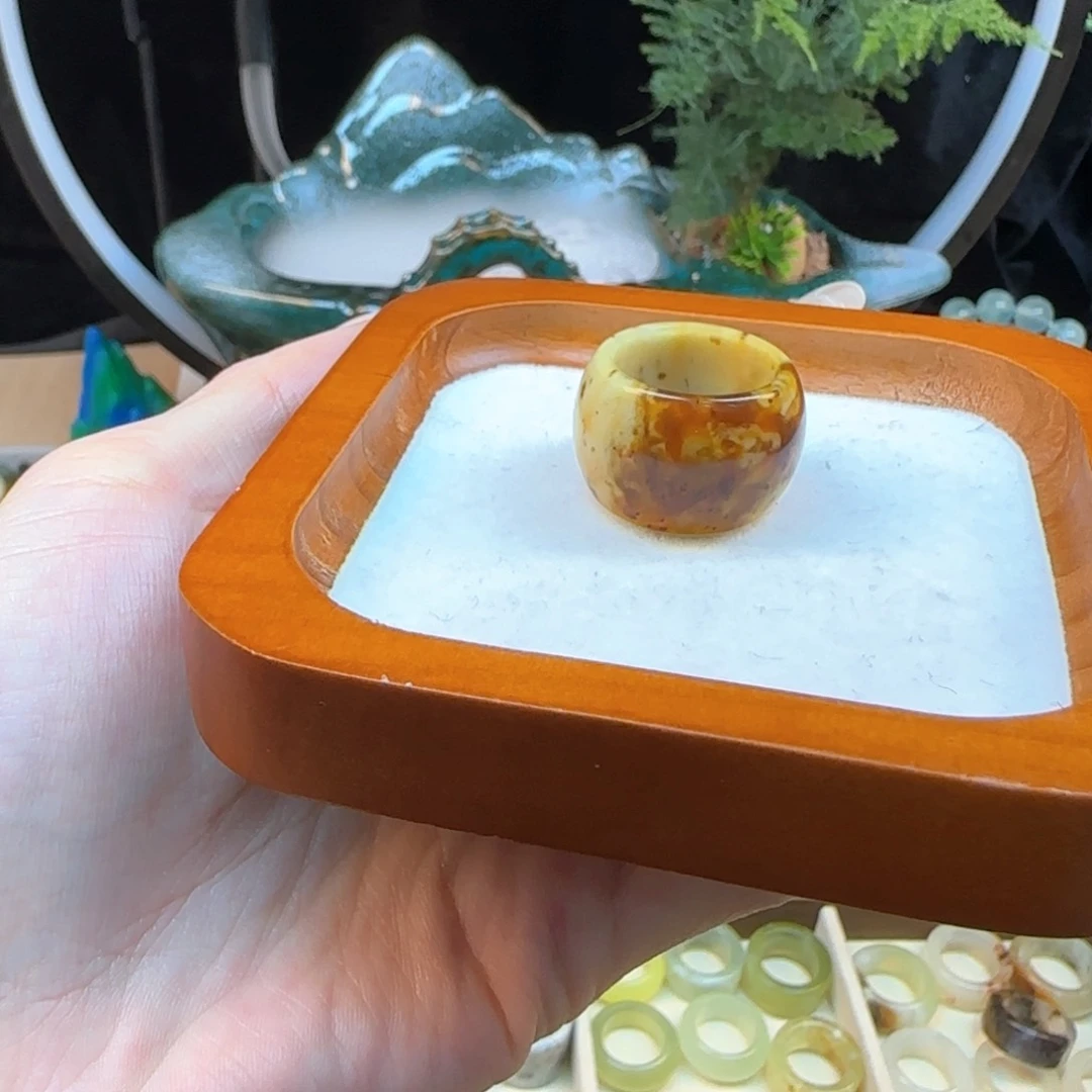 蛇纹石玉微瑕内径18.8合金˗****˗