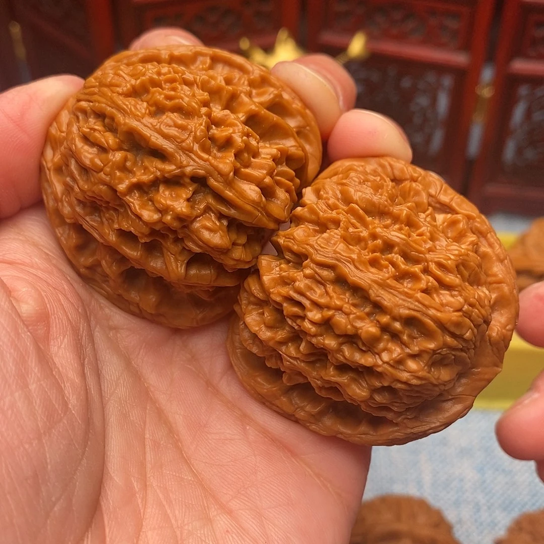 把件文玩核桃毕业肉球全品绝配南疆石45尺