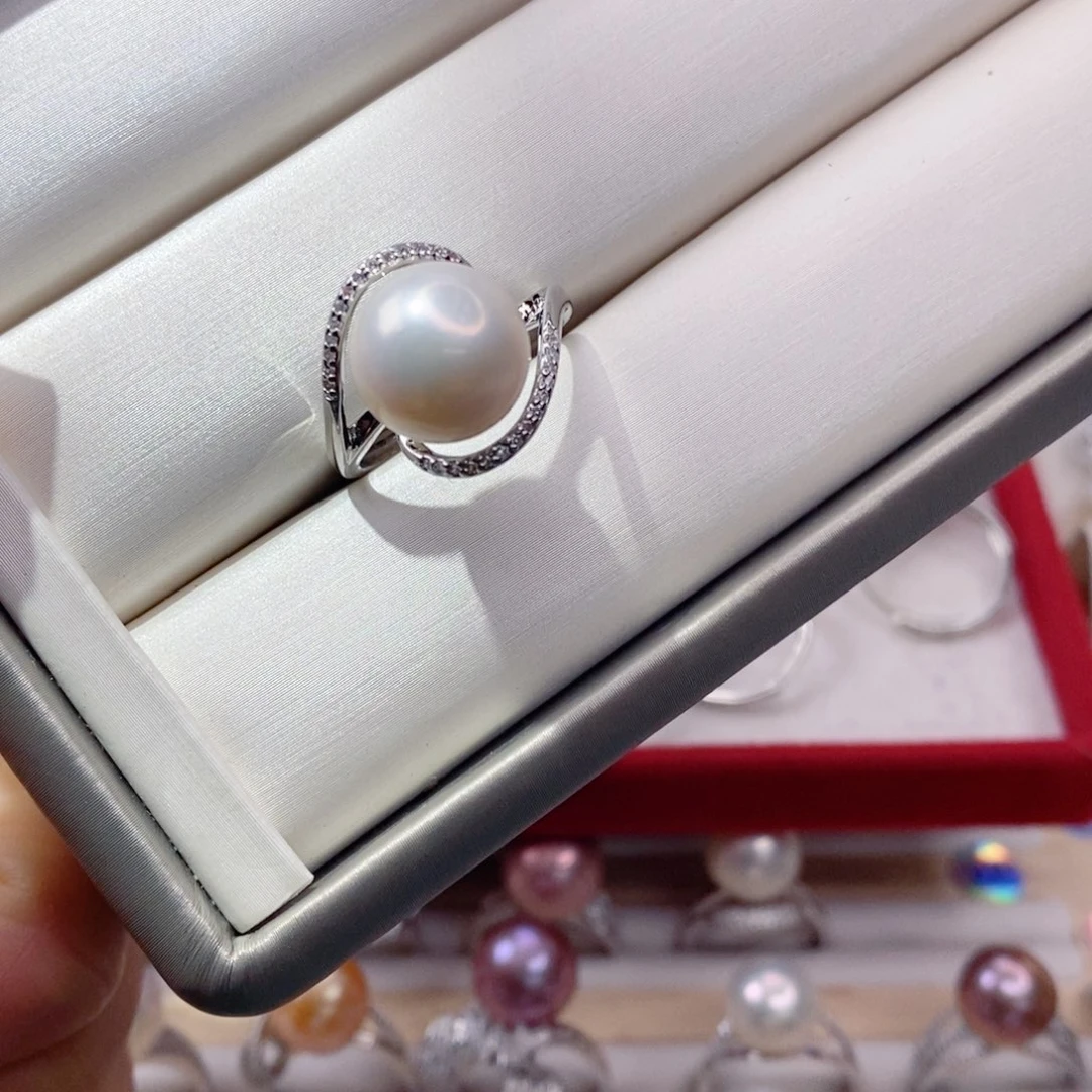 淡水珍珠戒指合金﹏****.