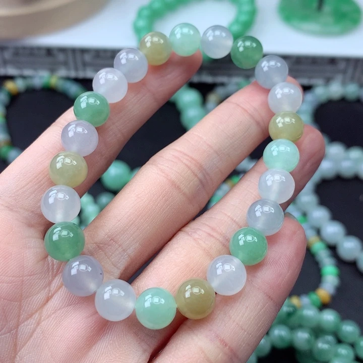 未镶嵌手链翡翠翡翠手串8mm