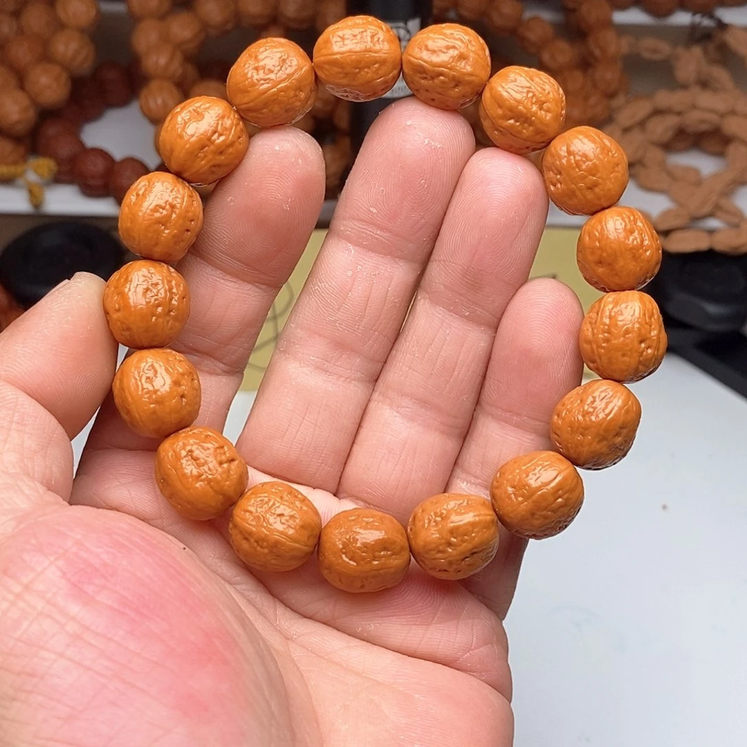 木质类文玩核桃1.5光头金豆子