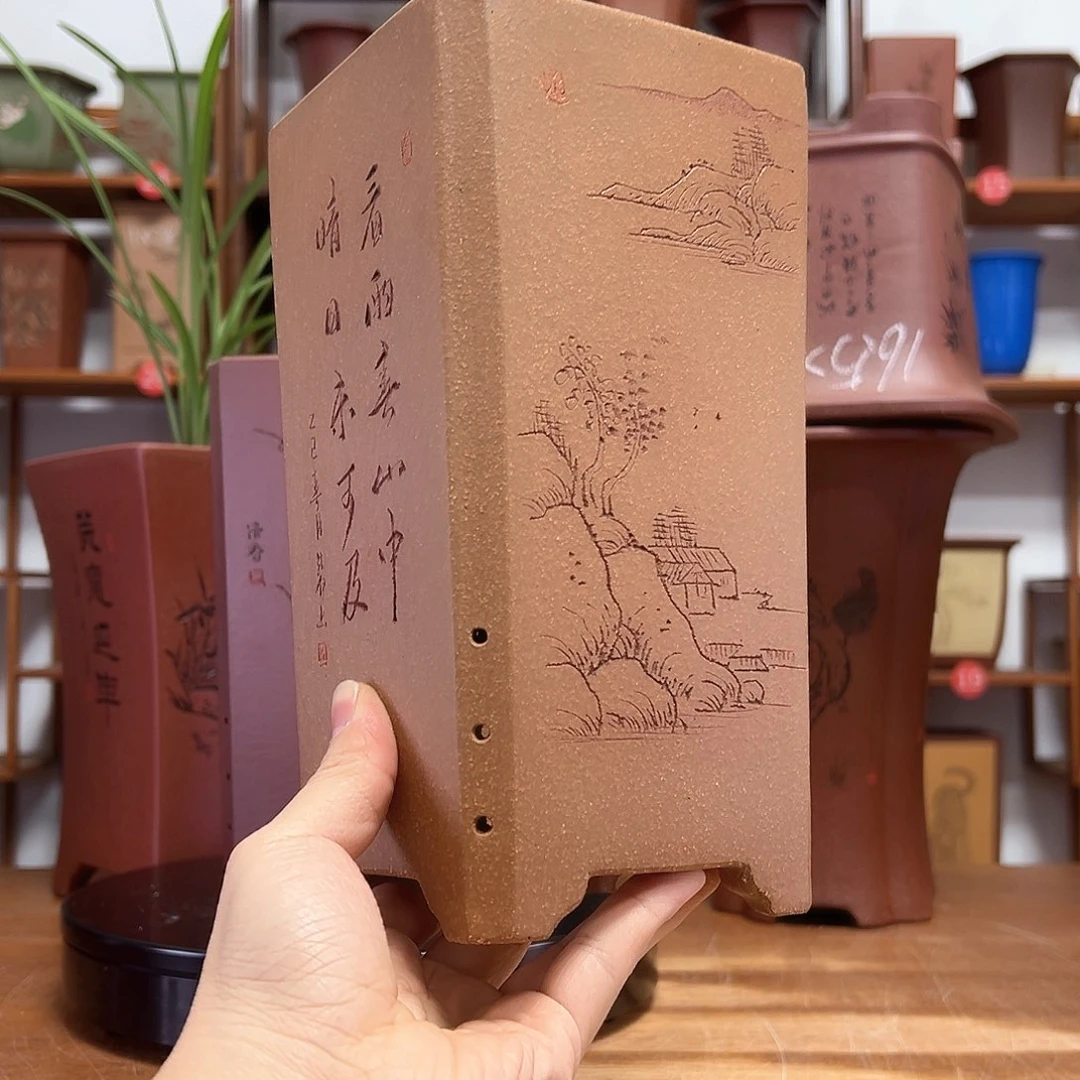 j***v花盆紫砂周之夏精品紫砂花盆