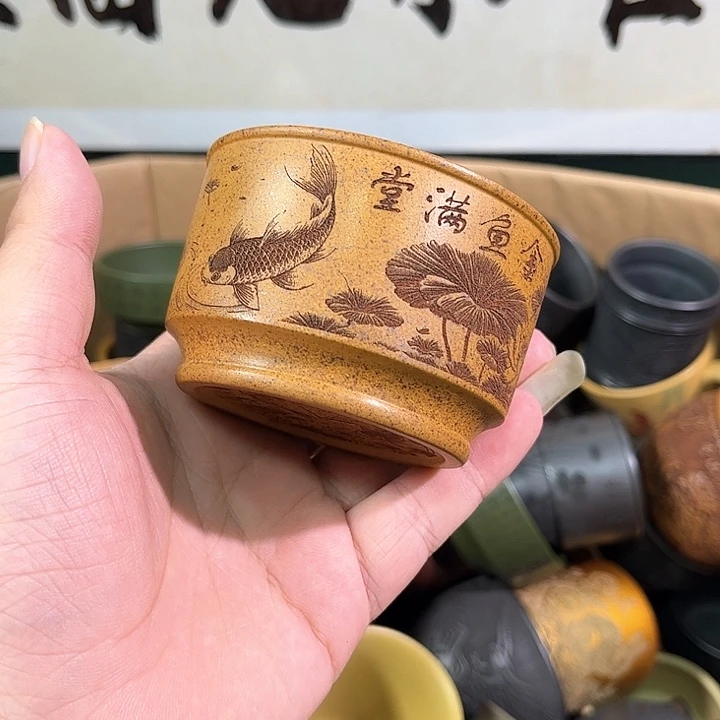 茶杯紫砂全手工紫砂主人杯