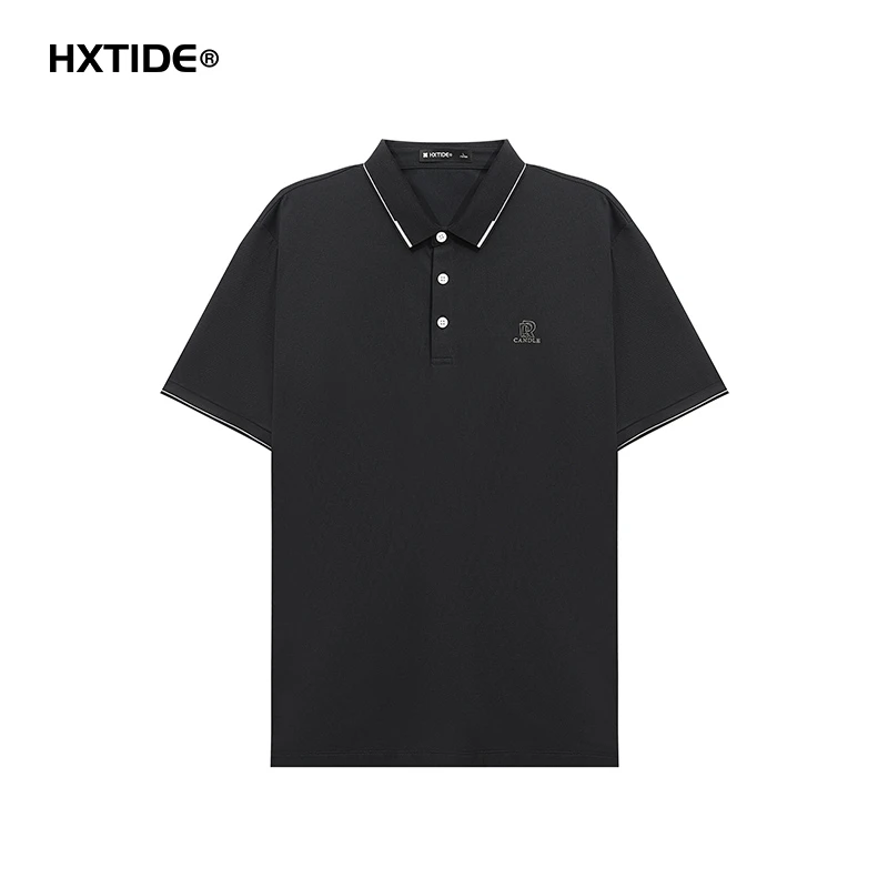 【HXTIDE男装】凉感丝光珠地翻领短袖Polo衫T恤/Y102520036101