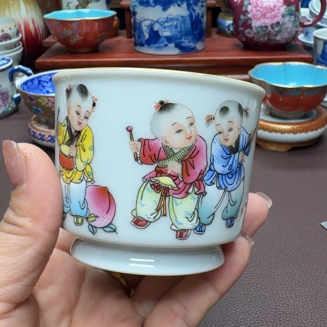 瓷片景德镇仿古手工制作精品展示