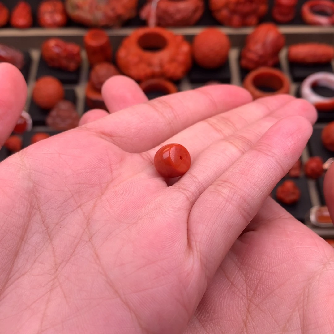 悦***南红玛瑙未镶嵌直切9+