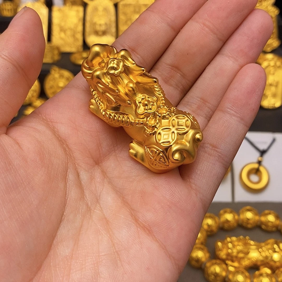 合金大号双钱貔貅单个
