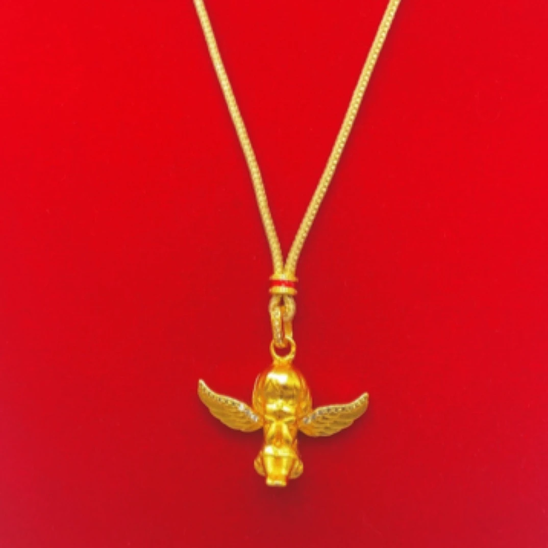 钛钢吊坠 精工版时尚点钻小天使吊坠