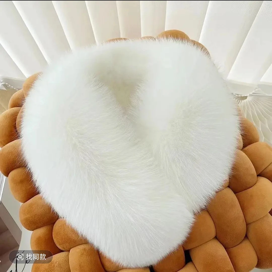 【磁铁款】围巾女韩版秋冬保暖百搭双面仿皮草围脖时尚气质围脖