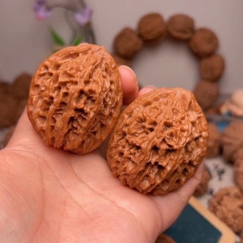 吊坠文玩核桃野生九龙筋40全品