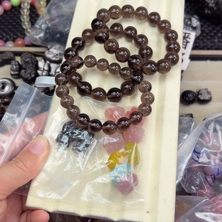 G***T手链黑曜岩未镶嵌