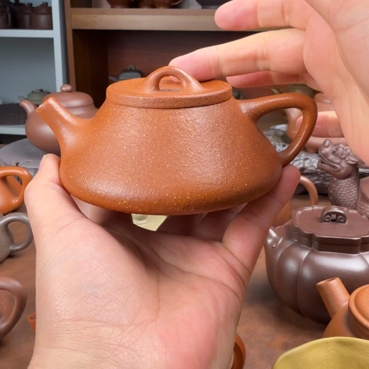紫砂茶壶红降坡容量150
