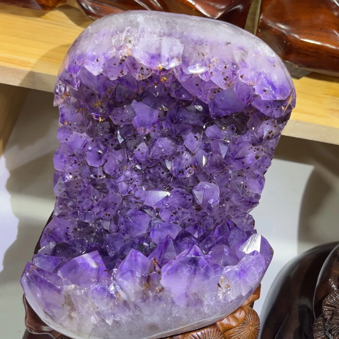 摆件紫晶未镶嵌水晶
