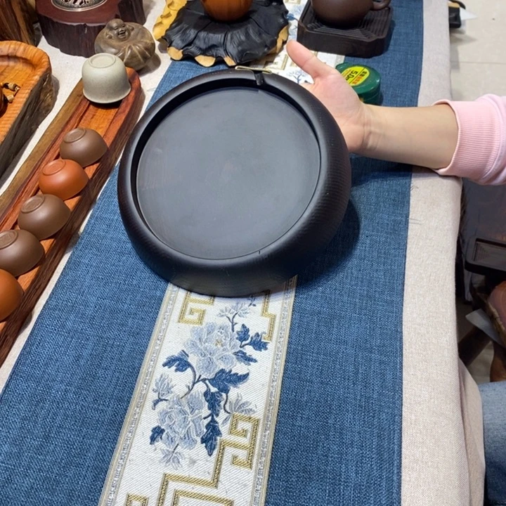 紫光檀圆收纳盘果盘