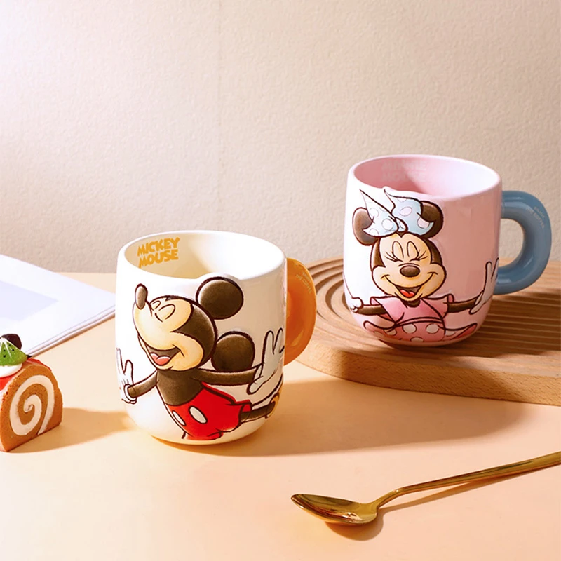 【旭业老张】迪士尼正品 米奇米妮 嘉杯系列浮雕杯