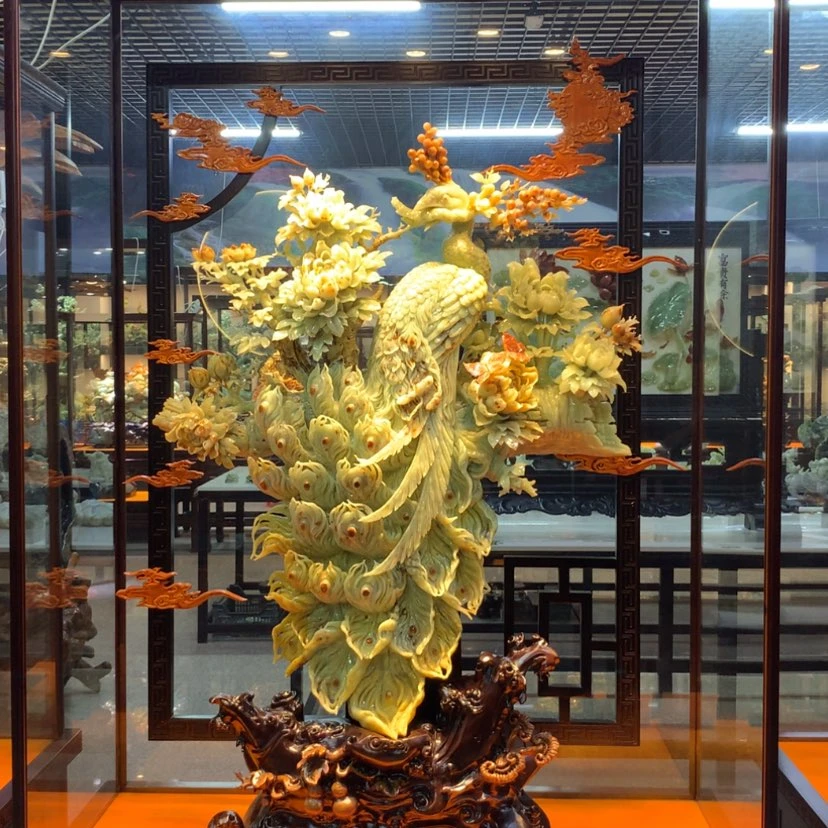 【闪购商品】蛇纹石玉未镶嵌摆件覆膜
