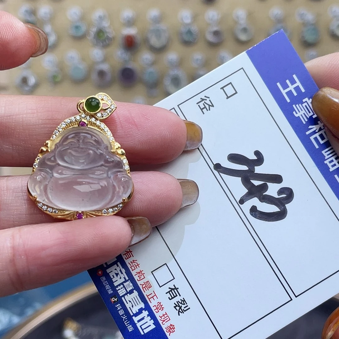 石英质玉银S925镶嵌颈饰