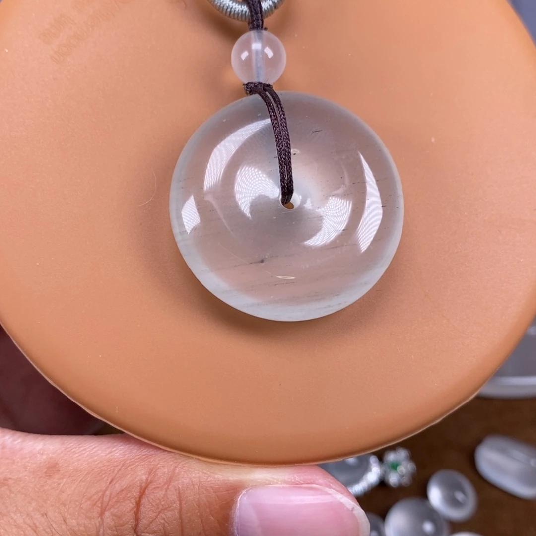 石英质玉未镶嵌吊坠(不含链)