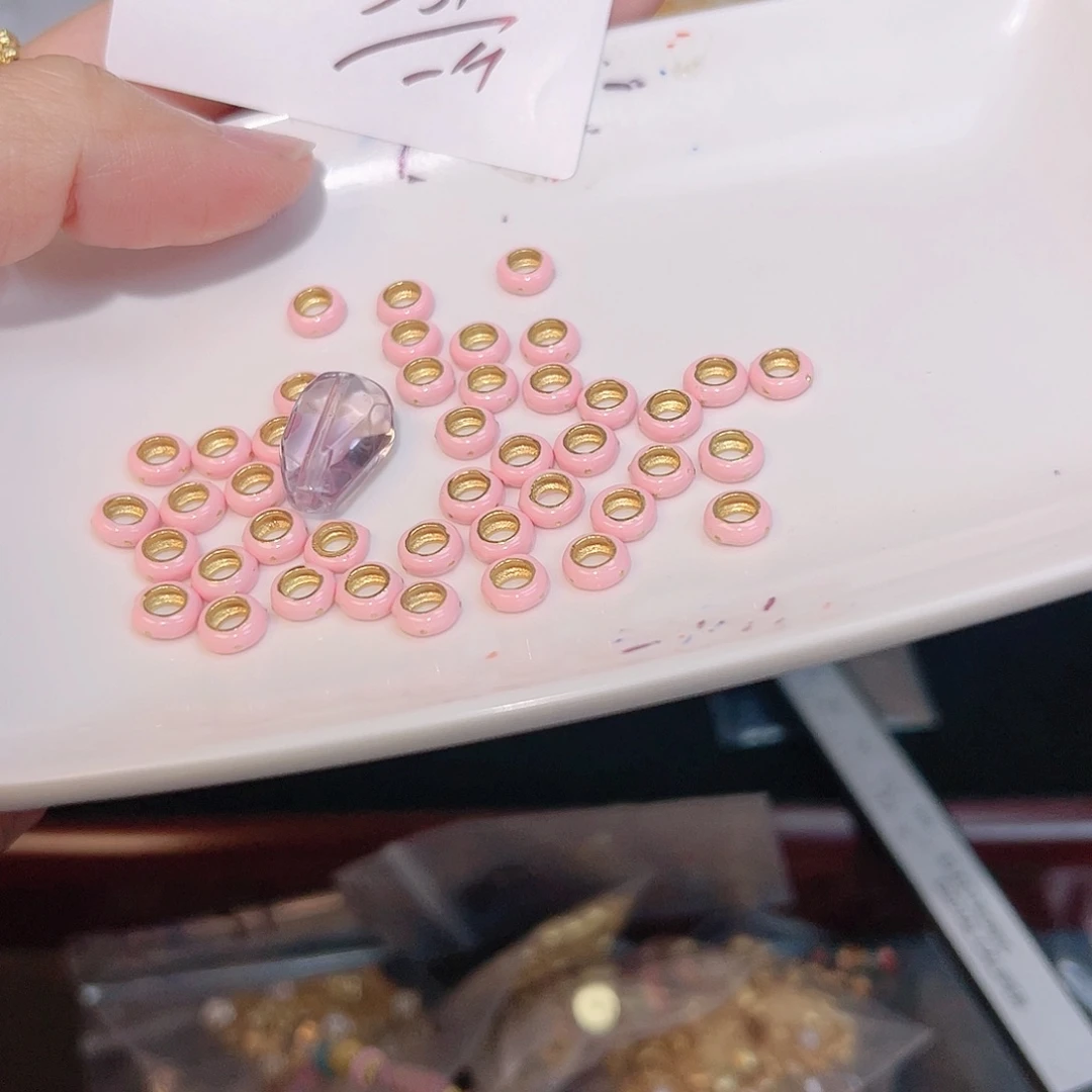 紫晶珠宝半成品银S925镀金镶嵌13