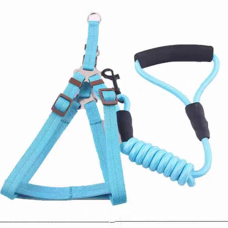 狗狗牵引绳狗链子宠物带胸背狗绳子遛狗绳中小型犬宠物用品