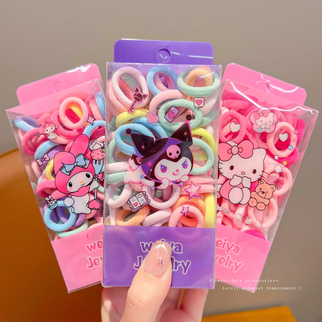 【多巴胺】儿童拇指发圈宝宝皮筋女孩发绳头绳高弹不伤发女童发饰