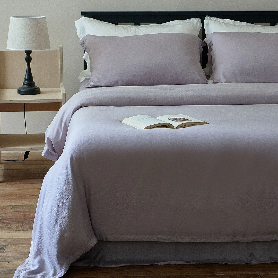 素柔丨皱皱丝兰精天丝液氨蒸洗工艺肌理感柔软透气亲肤四件套