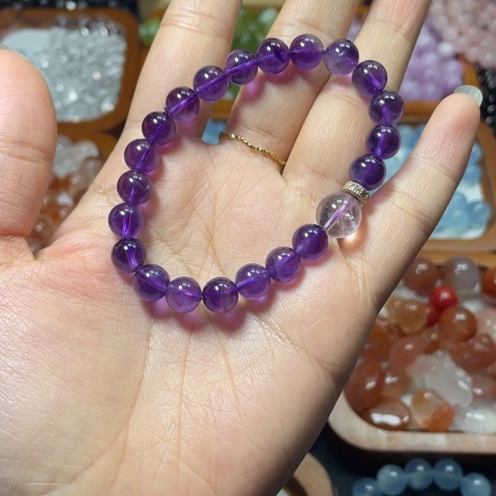 未镶嵌手链水晶紫水