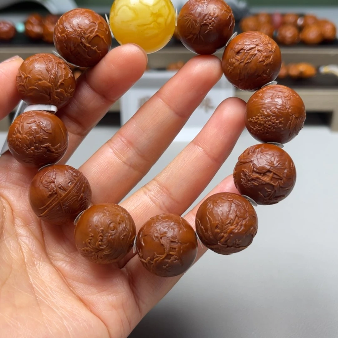 吊坠橄榄核观山手串