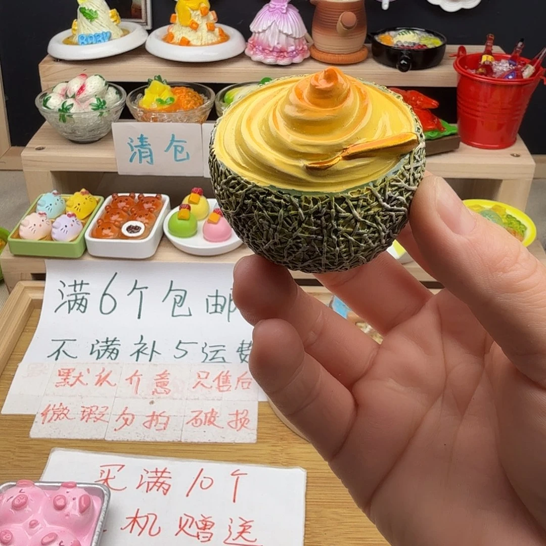 树脂食玩冰箱贴凭开箱视频售后