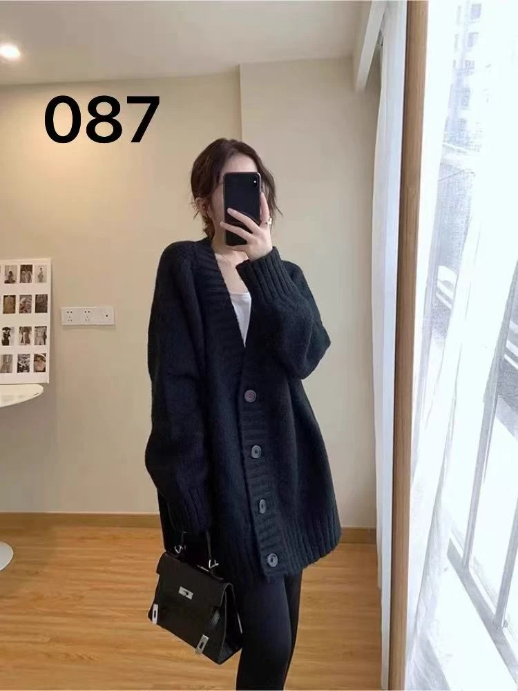 087针织开衫轻熟风女长袖春季网红百搭女装上衣设计师毛衫