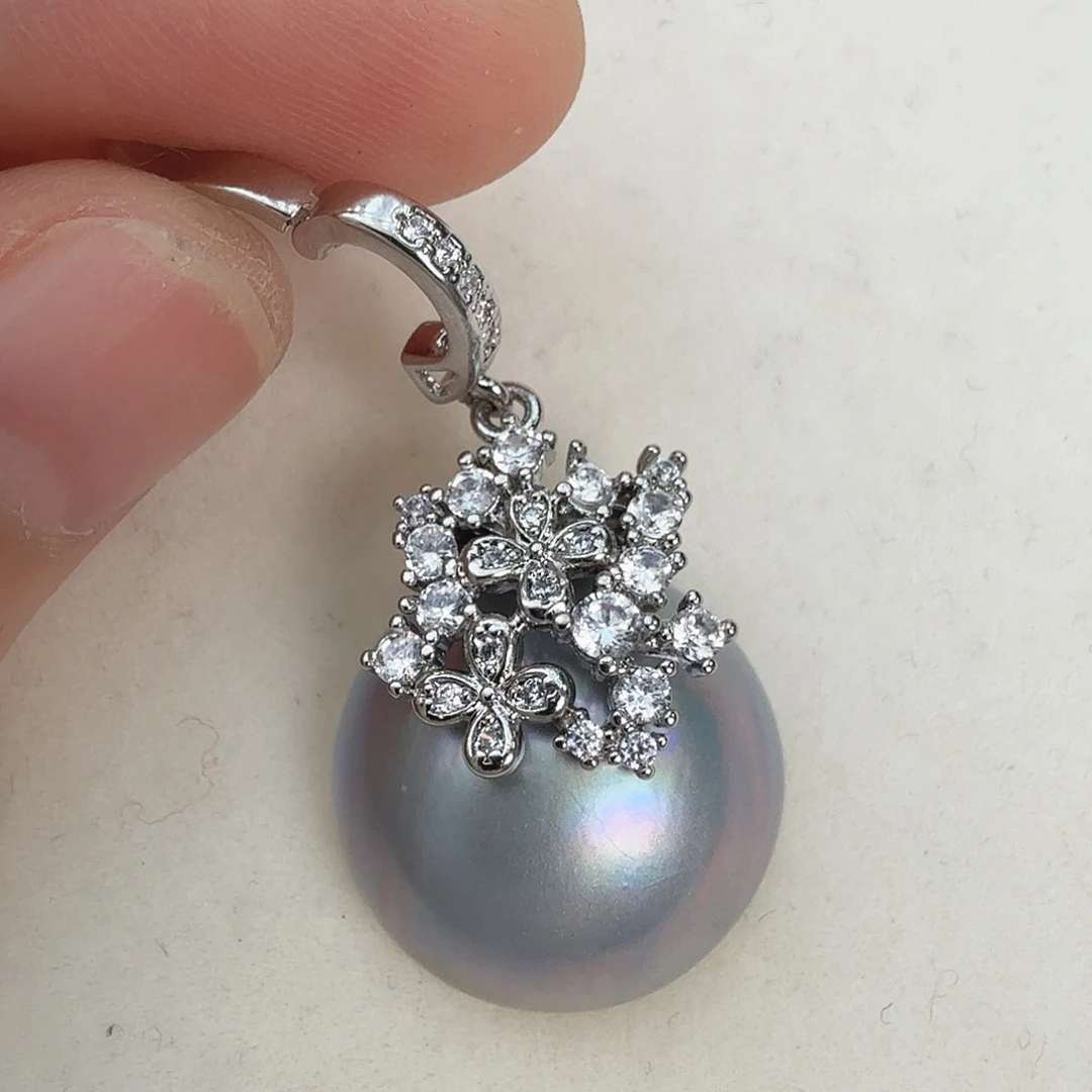 拼合珍珠（马贝珠）颈饰未镶嵌