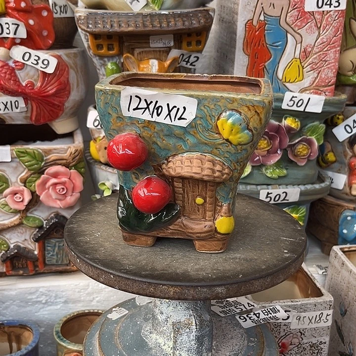 粗陶材质多肉花盆