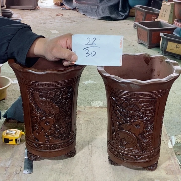 紫砂花盆紫砂紫砂