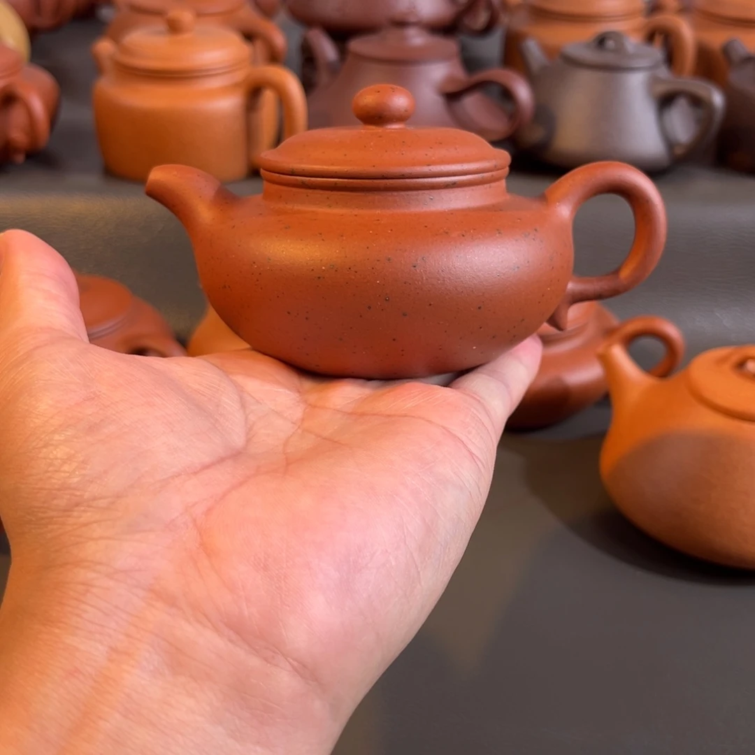 茶壶紫砂半手工制作仿古小红泥