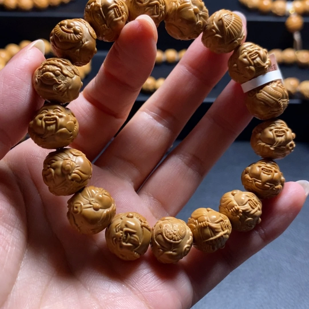 猴头核桃手串瑞兽财神14