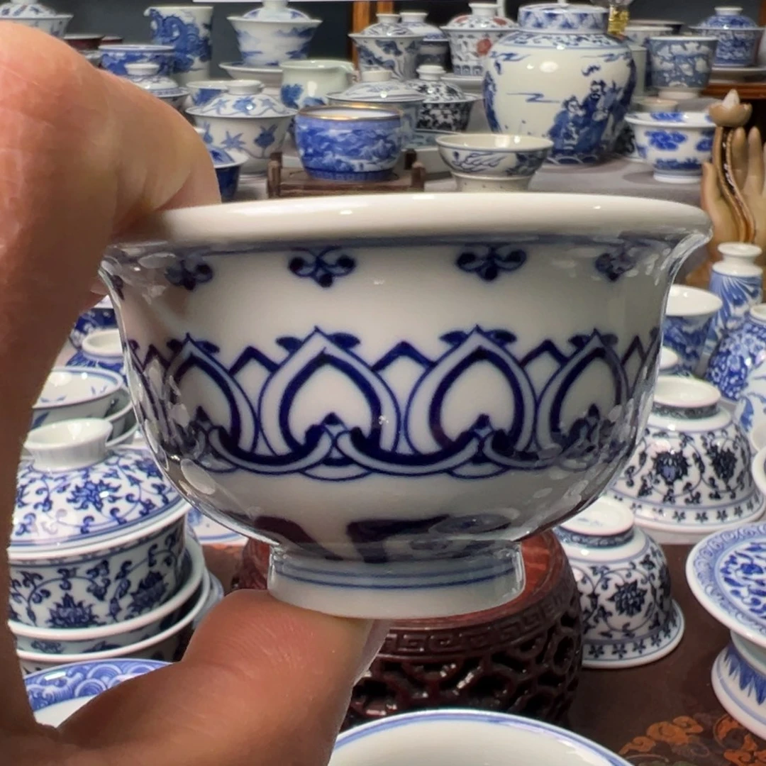 摆件冬*景德镇青花陶瓷