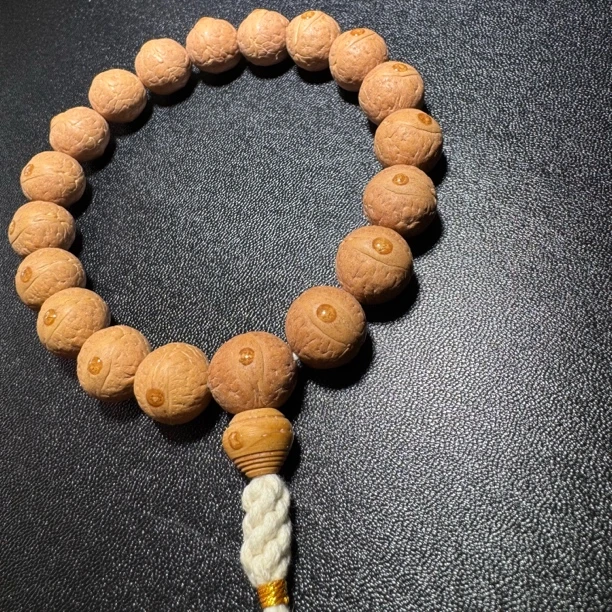 14mm新籽 尼泊尔凤眼菩提 厚皮铁籽 手串16颗+2颗备用籽 已封芽眼