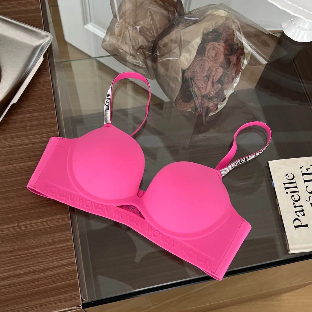 【昕昕严选】LUOZHI罗芝·定制款蜜桃胸闪钻舒适内衣Q8525