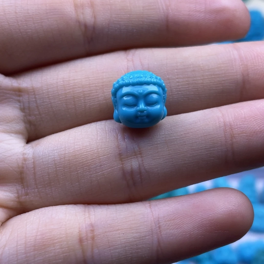 绿松石未镶嵌天然原矿绿松石雕件