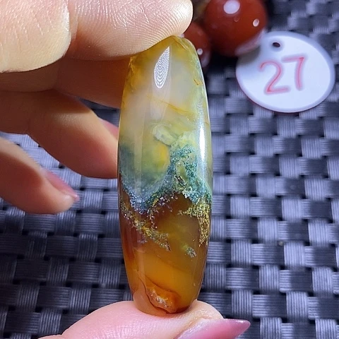 合金颈饰玛瑙/玉髓宝*