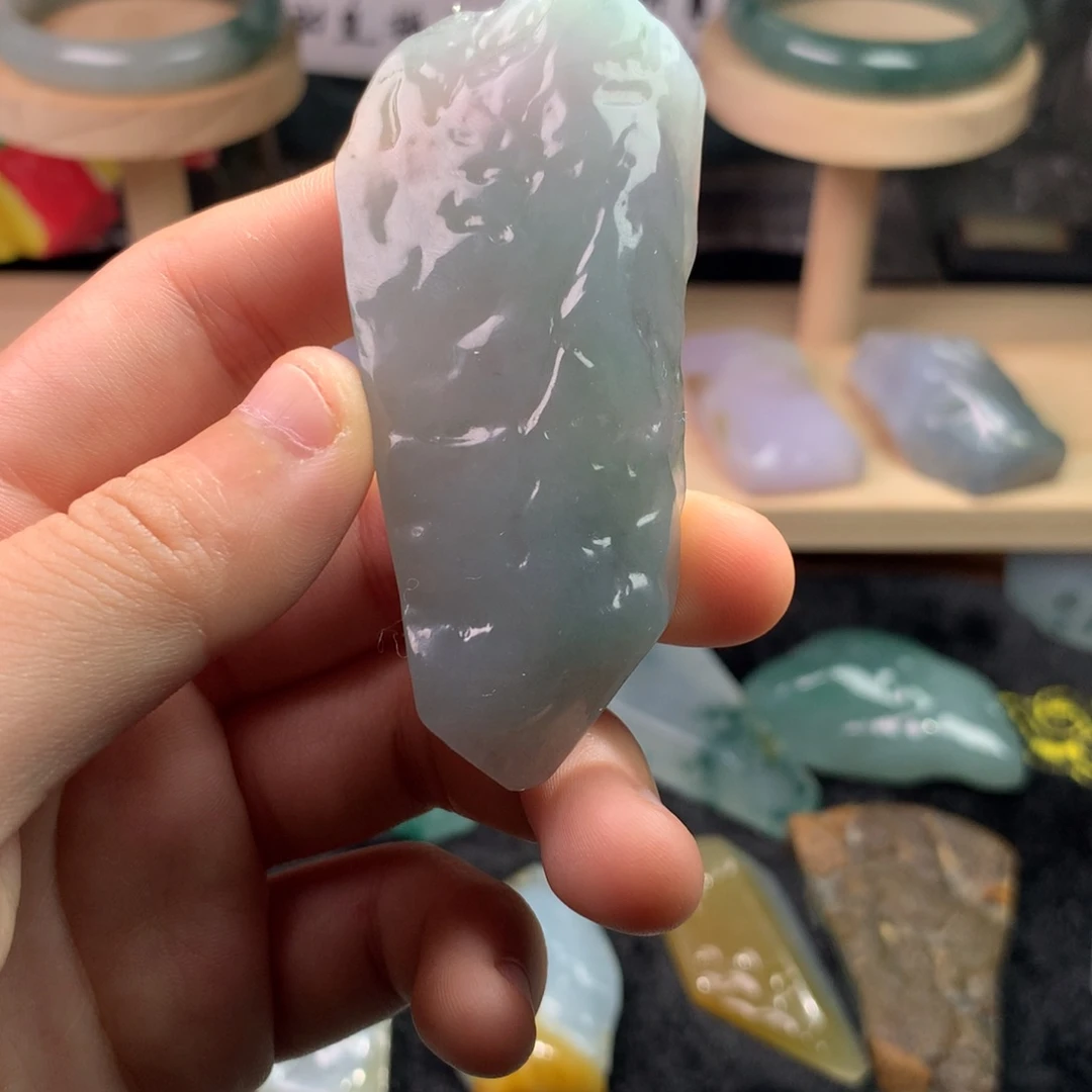 定制翡翠未镶嵌缅甸天然翡翠材料
